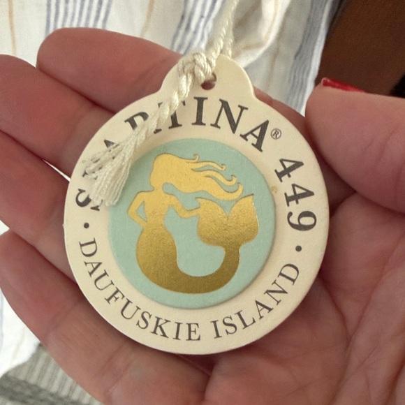 Spartina 449 Callie Linen Boardwalk Striped Long Sleeve Shirt - Picture 3 of 5